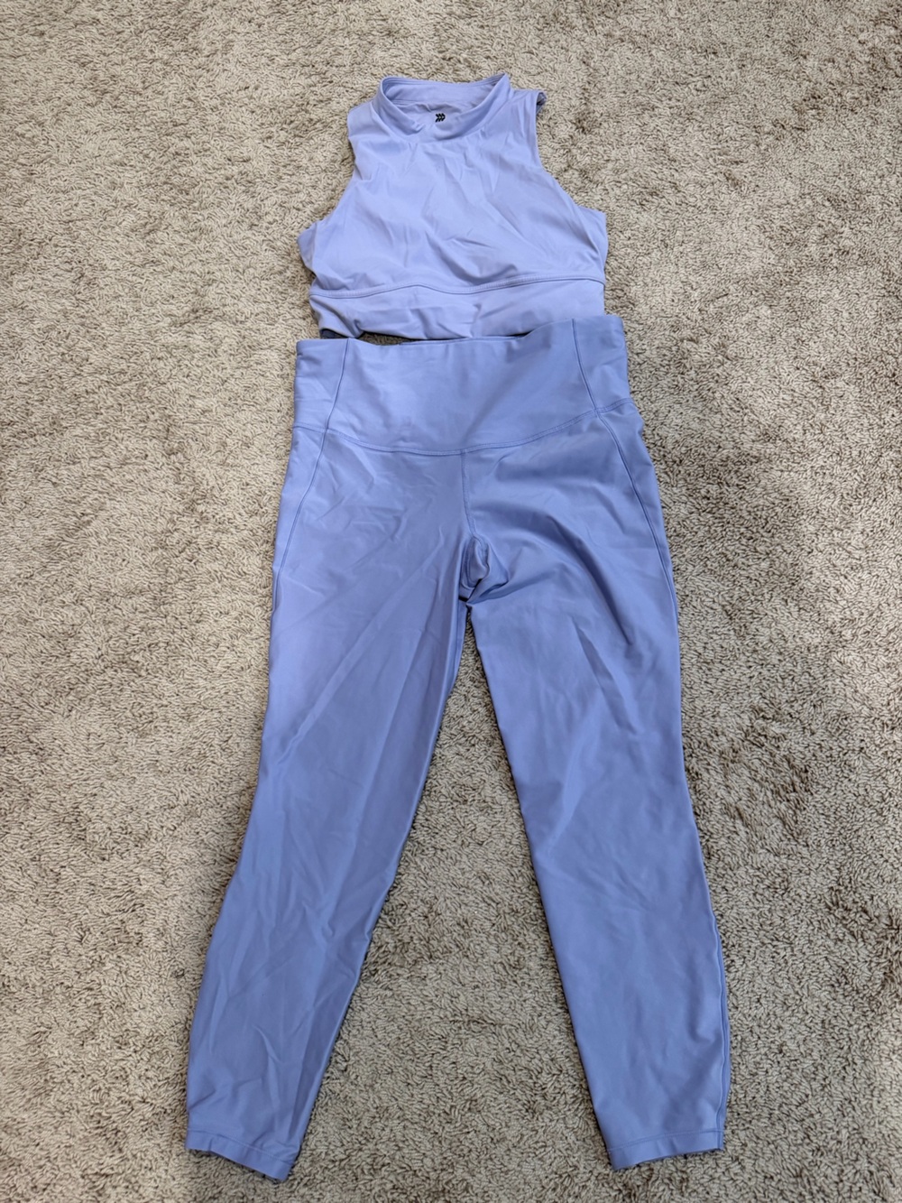 all in motion Lavender Sport Leggings and Top Matching Set Large